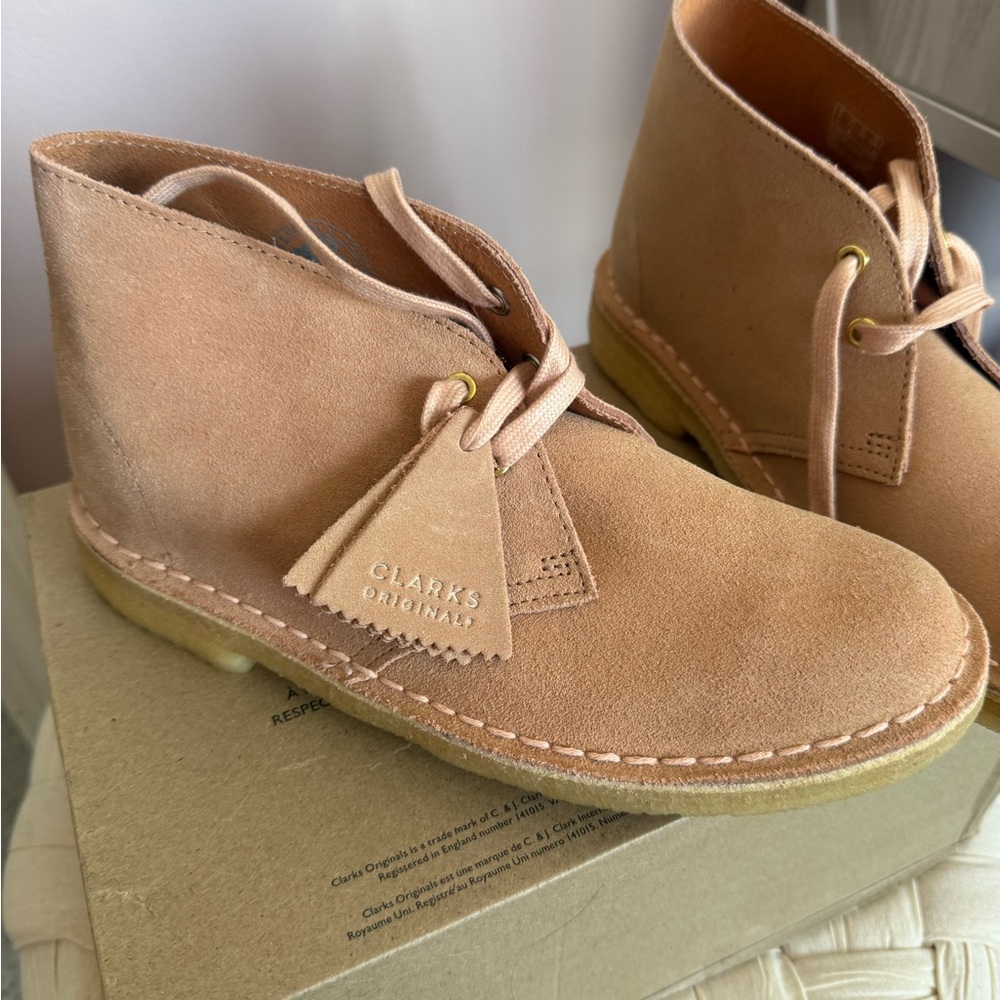 Clarks Originals Beige Desert Boots